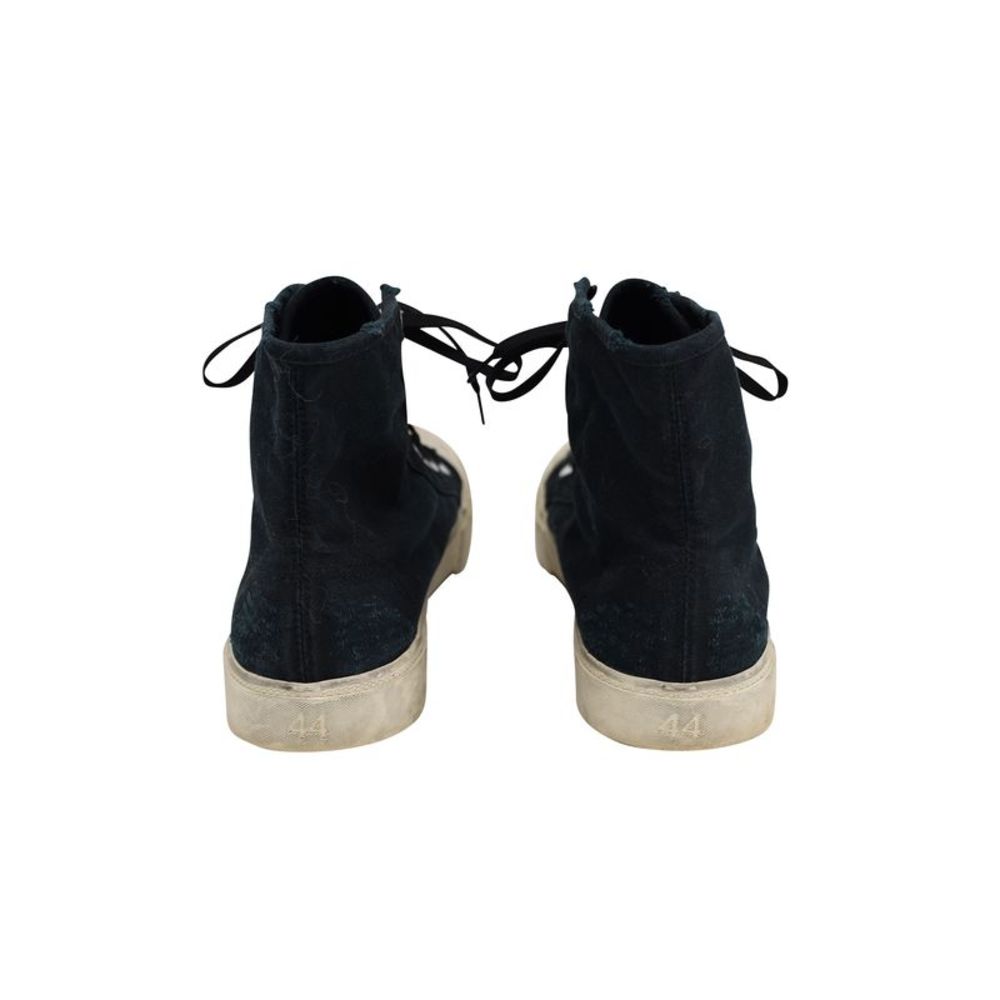 Balenciaga Paris High Top Sneakers in Black Canvas - Picture 4 of 10